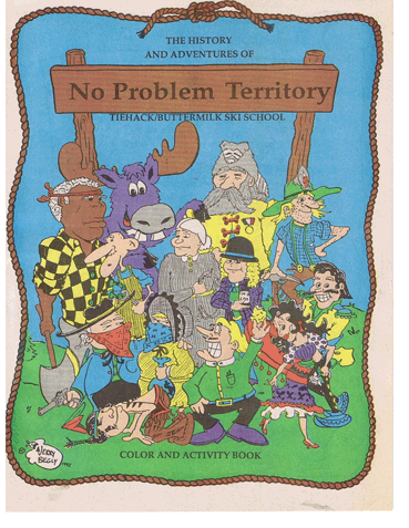 Book: No Problem Territory. Shows all the characters: No Problem Joe